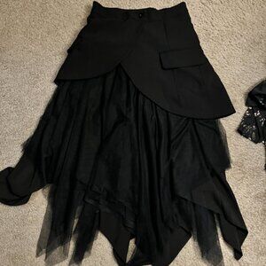 2-in-1 black Skirt Dress- Size S/M- Excellent Condition